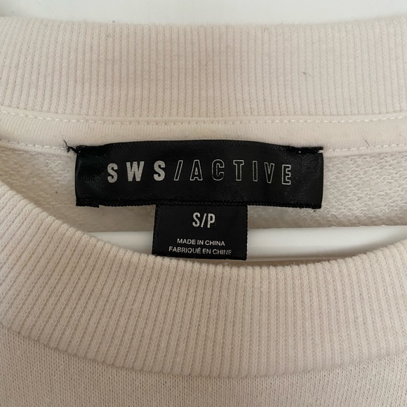 urban plant (sws active) - white cropped adjustable sweatshirt - Picture 3 of 3